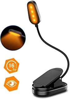 Cocoda Luz de Lectura- Luz de Libro Recargable- [Anti-luz Azul] Flexible Lampara Lectura Pinza para Leer Libros en la Cama- 4 LED Luz Nocturna con 2 Modos de Brillo para E-Reader- Cama- Tablet