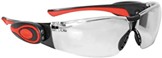 JSP ASA106-121-300 Stealth 8000 - Gafas de trabajo antivaho con linterna led (marco transparente)