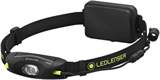 Led Lenser NEO6R Linterna frontal LED con cabeza orientable- correa pectoral incluida- ideal para camping- al aire libre- bicicleta- correr- caza- pesca- coche- moto- barco- etc. Negro
