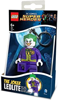 LEGO DC Comics Llavero con Linterna Super Heroes: The Joker- Color Negro- Verde- 10 cm (812755L)