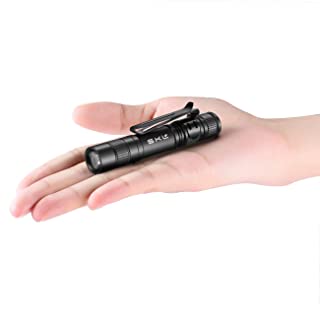 Linterna pequena de bolsillo con bateria AAA y funda de bateria- ideal para camping- senderismo- mochilero- emergencia- de la marca MiNi