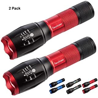 Readaeer Linterna LED - con 5 Modos- un Mejor precio para 2 Linterna calidad-color rojo