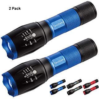 Readaeer Linterna LED- con 5 Modos- un Mejor precio para 2 Linterna calidad-color azul